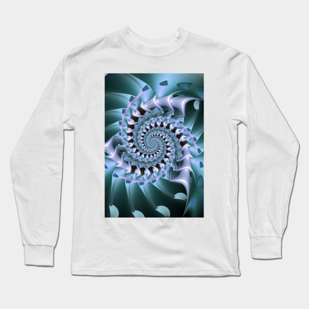 Blue Vortex Long Sleeve T-Shirt by pinkal